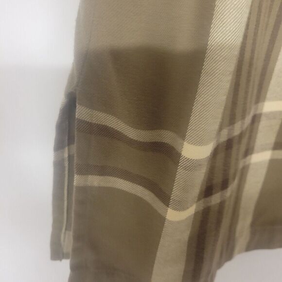 Ralph Lauren Large Flannel Jacket Full Zip Plaid Brown Men  Shirt Jacket - Picture 4 of 7